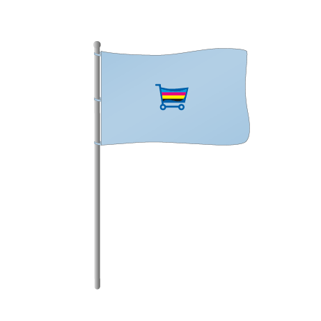 Hissflaggen | B 180 cm x H 120 cm | einseitig bedruckt