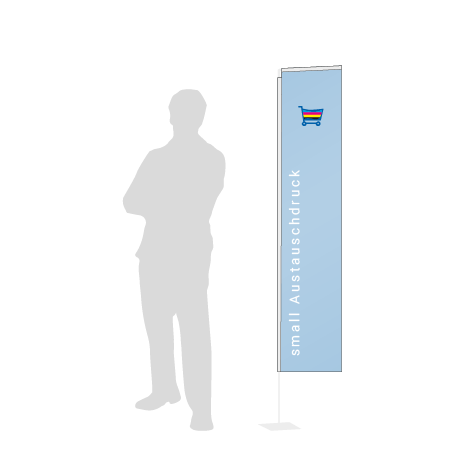 Beachflag Rechteck Austauschdruck | Small (202 cm) | einseitig bedruckt