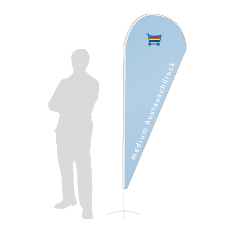 Beachflag Drop Austauschdruck | Medium (275 cm) | einseitig bedruckt
